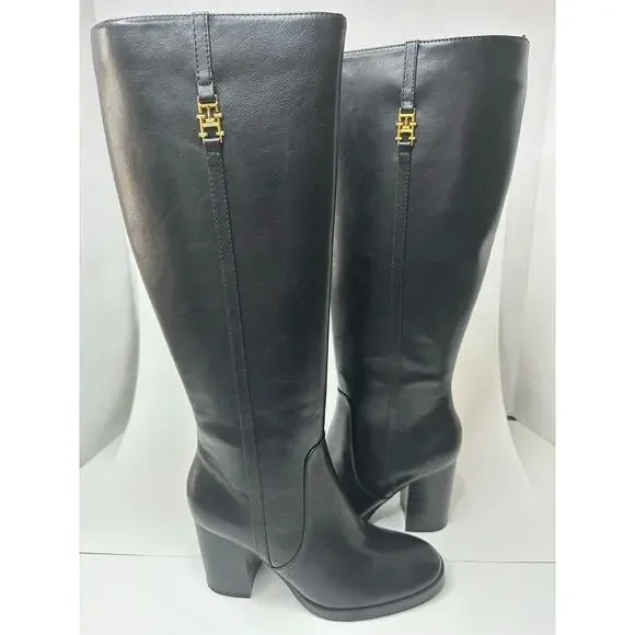 Tommy Hilfiger Women’s Ursy Knee High Boots Black Size 8M NWT - Picture 4 of 7